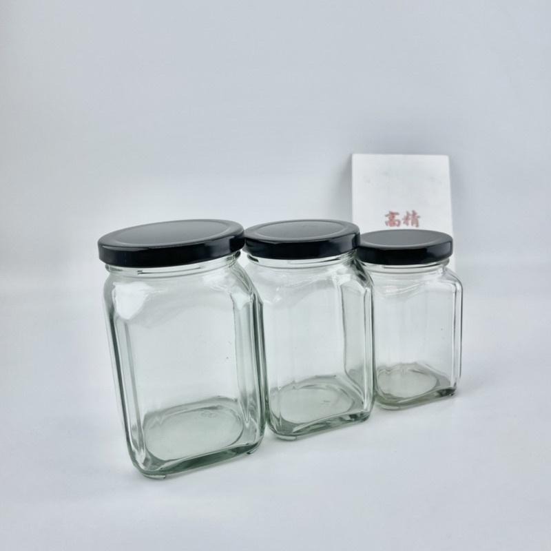 玻璃罐 玻璃瓶 四角玻璃罐 方型玻璃瓶 方型玻璃罐 辣椒罐 蜂蜜瓶 布丁瓶 保羅瓶 玻璃罐 手工醬料-細節圖3