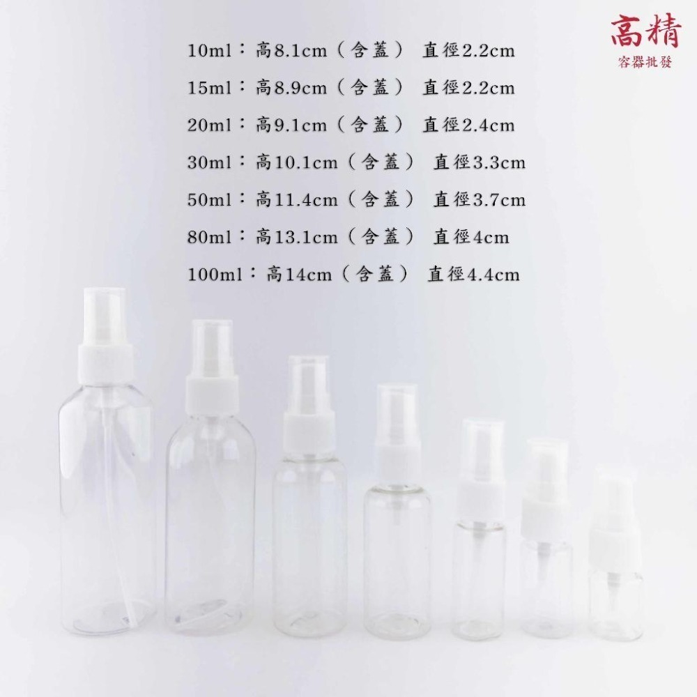 透明噴霧瓶 酒精噴霧瓶 分裝瓶 塑膠噴霧瓶 化妝水噴霧瓶  酒精分裝瓶 透明噴霧瓶 旅行噴霧瓶 小噴瓶 噴霧瓶-細節圖2