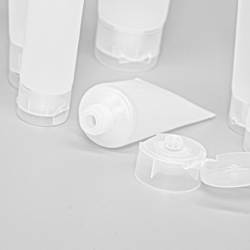 軟管分裝瓶  化妝品分裝瓶 洗面乳分裝瓶  塑膠分裝瓶 乳液化妝品 擠壓瓶 掀蓋 旋轉 蓋翻蓋 補充包 經濟-細節圖6