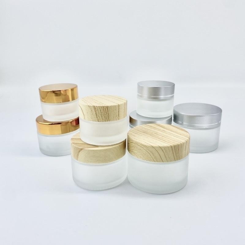 面霜盒 分裝盒  磨砂面霜盒 玻璃分裝盒 玻璃面霜盒  膏霜 霜膏瓶 膏霜瓶 化妝品 分裝瓶  分裝罐-細節圖4