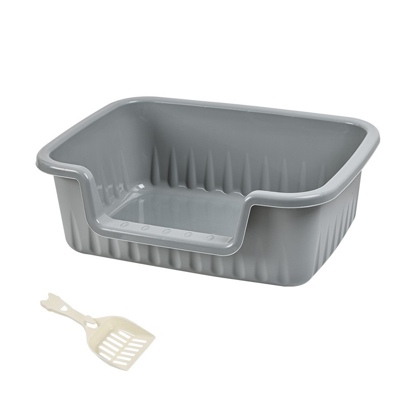 附發票 貓砂 貓砂盆 半封閉式貓砂盆 封閉式貓砂盆 貓砂 防噴濺貓砂盆 貓便盆 貓廁所 加高貓砂盆-細節圖8