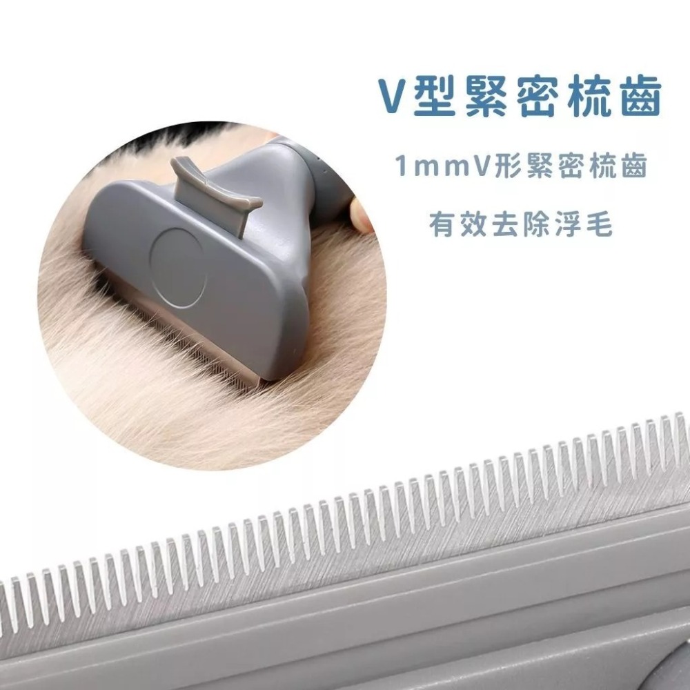 寵物梳子 寵物除毛梳 寵物梳 廢毛梳 梳毛刷 貓梳 不鏽鋼針梳 一鍵除毛梳-細節圖3