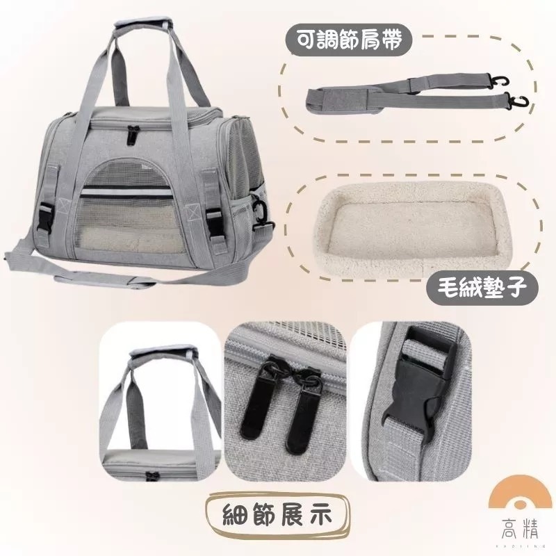 【7-ELEVEN門市團購】 台灣現貨 寵物包 寵物外出包 寵物外出袋 寵物外出籠 貓咪外出包 寵物旅行袋 貓咪背包-細節圖4