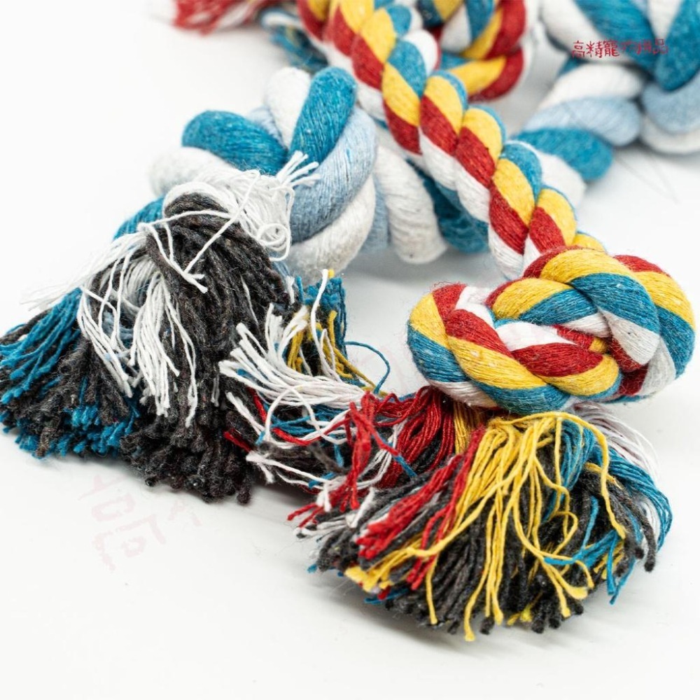 寵物超耐咬棉繩 結繩玩具 磨牙繩 狗狗磨牙 雙結棉繩-細節圖4