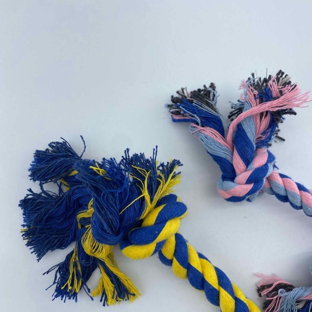 寵物超耐咬棉繩 結繩玩具 磨牙繩 狗狗磨牙 雙結棉繩-細節圖7