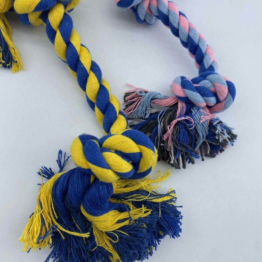 寵物超耐咬棉繩 結繩玩具 磨牙繩 狗狗磨牙 雙結棉繩-細節圖8