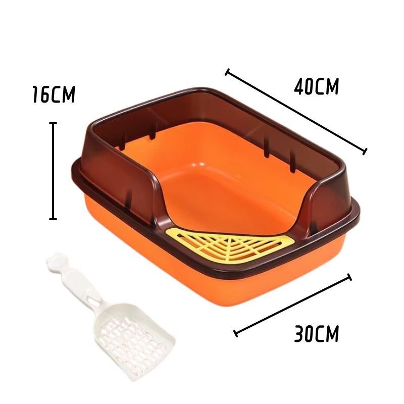 貓砂盆 半封閉式貓砂盆 封閉式貓砂盆 貓砂 防噴濺貓砂盆 貓便盆 貓廁所 加高貓砂盆-規格圖4