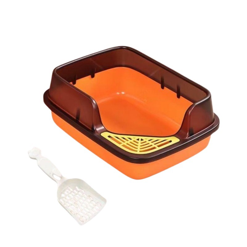 斜口貓砂盆(加大橘)