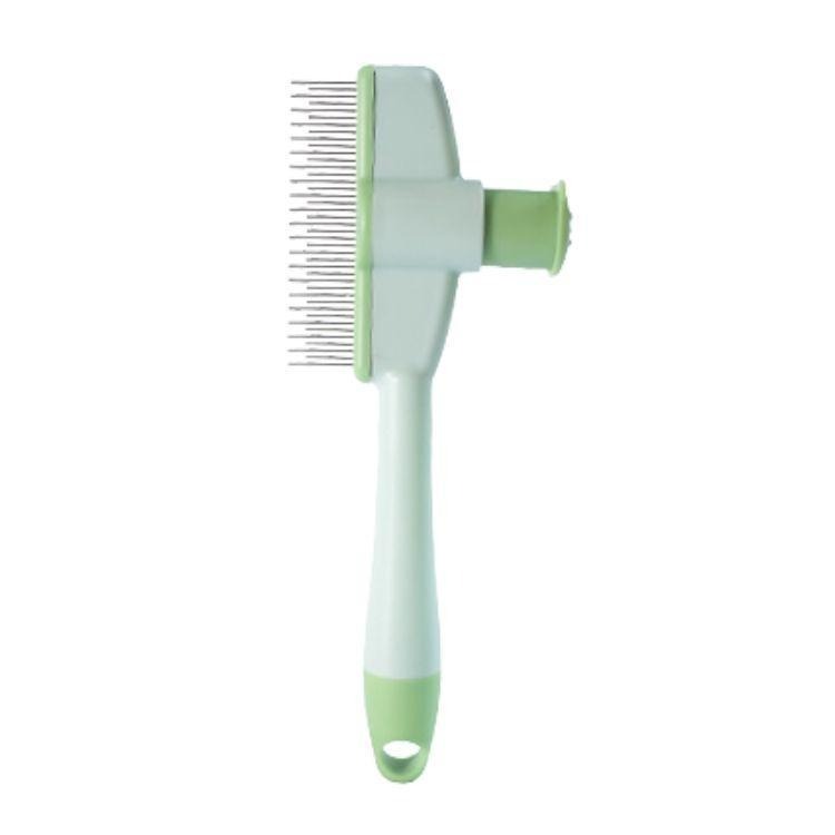 寵物一鍵除毛梳 寵物針梳 寵物梳子 不鏽鋼針梳 貓梳子 狗梳 寵物理毛 寵物梳毛器-細節圖5