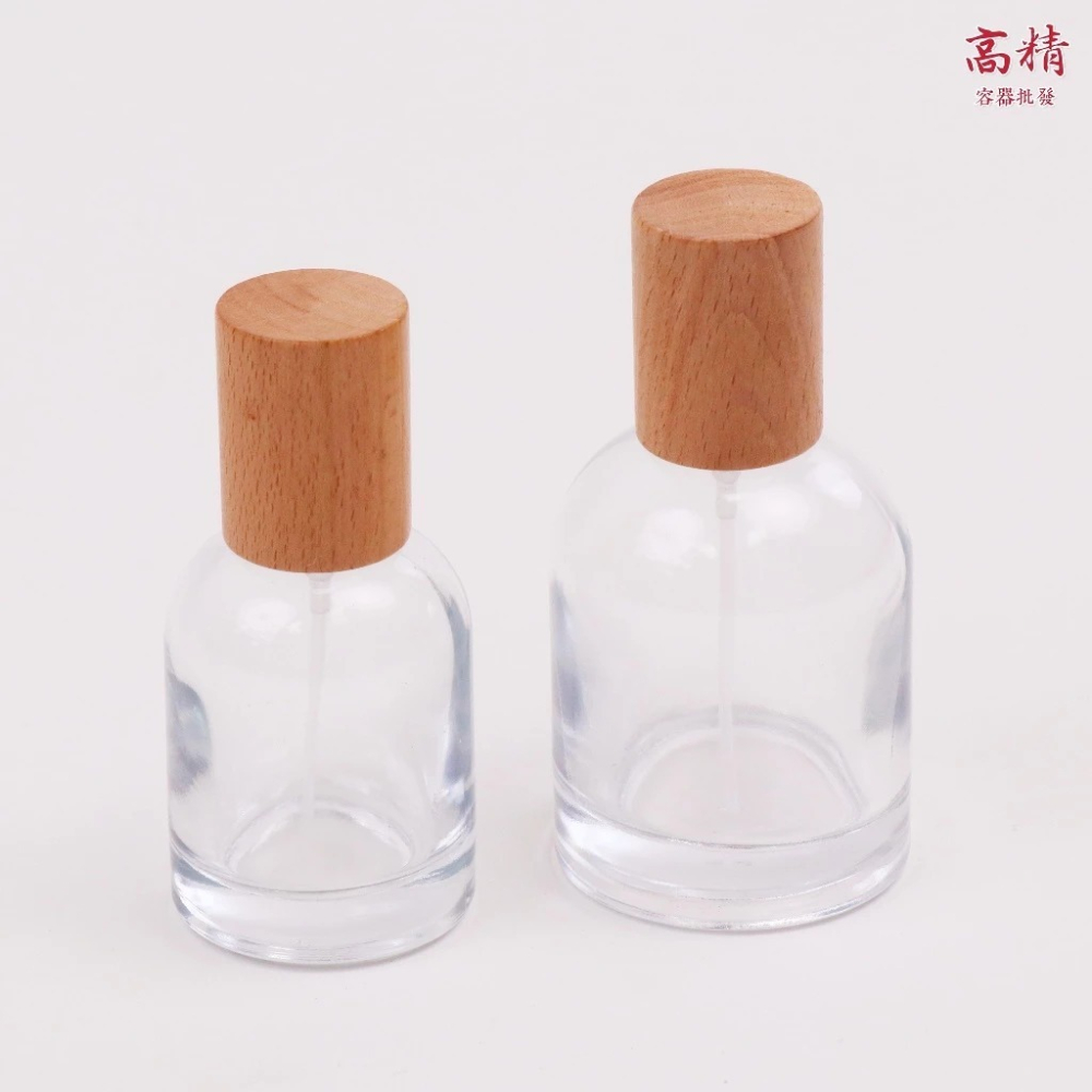 香水瓶 香水噴霧瓶 香水分裝瓶 30ml 50ml 噴霧分裝瓶 實木蓋香水瓶 玻璃噴霧瓶 分裝瓶-細節圖3