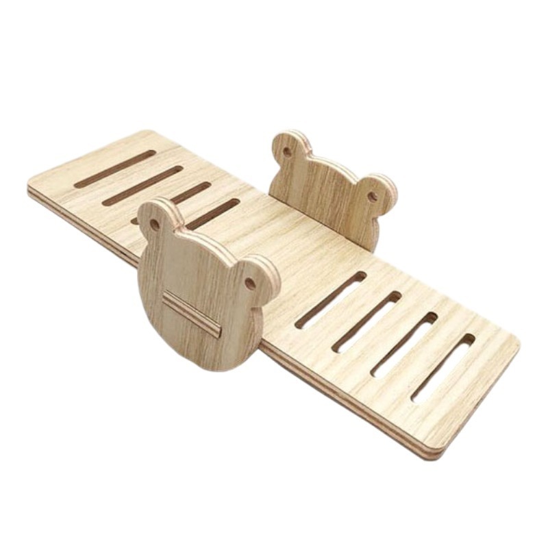 倉鼠木製造景 倉鼠用品 老鼠 三線鼠 造景 倉鼠用品 倉鼠窩 雲朵爬梯 實木躲避屋 木製家具 木頭玩具 倉鼠玩具-規格圖5