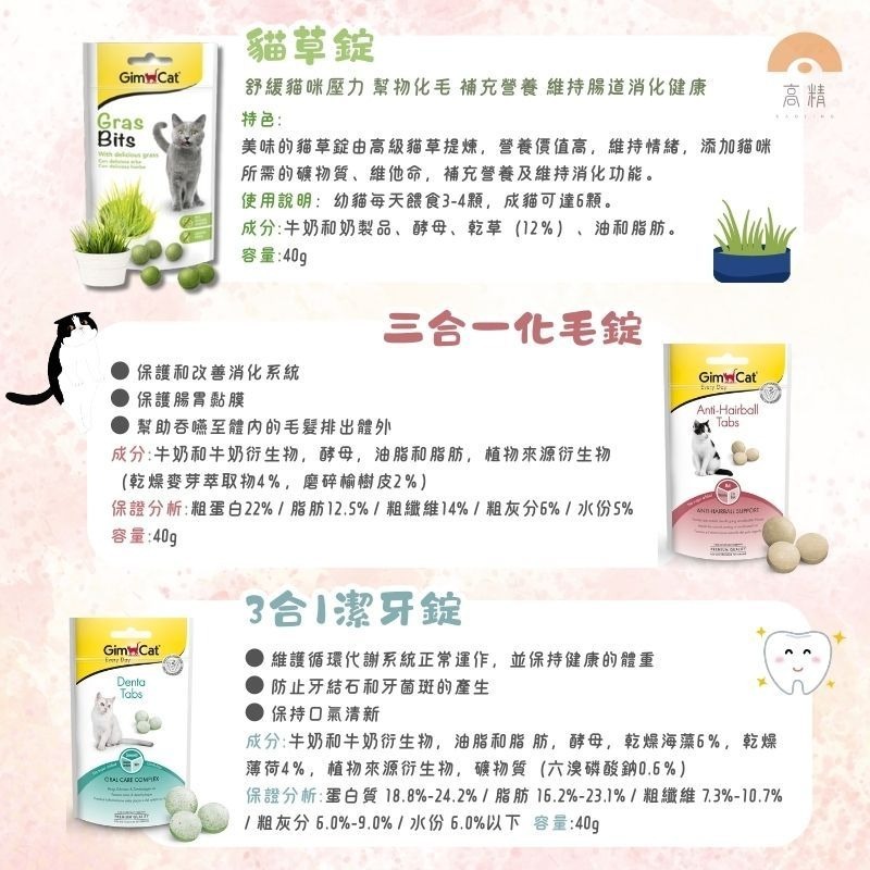 德國竣寶 GIMPET 竣寶 化毛 護膚亮毛 貓點心 貓零食 竣寶潔牙錠 起司球 薄荷錠 貓零食 貓點心-細節圖4