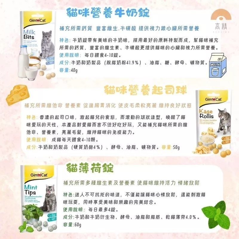 德國竣寶 GIMPET 竣寶 化毛 護膚亮毛 貓點心 貓零食 竣寶潔牙錠 起司球 薄荷錠 貓零食 貓點心-細節圖5