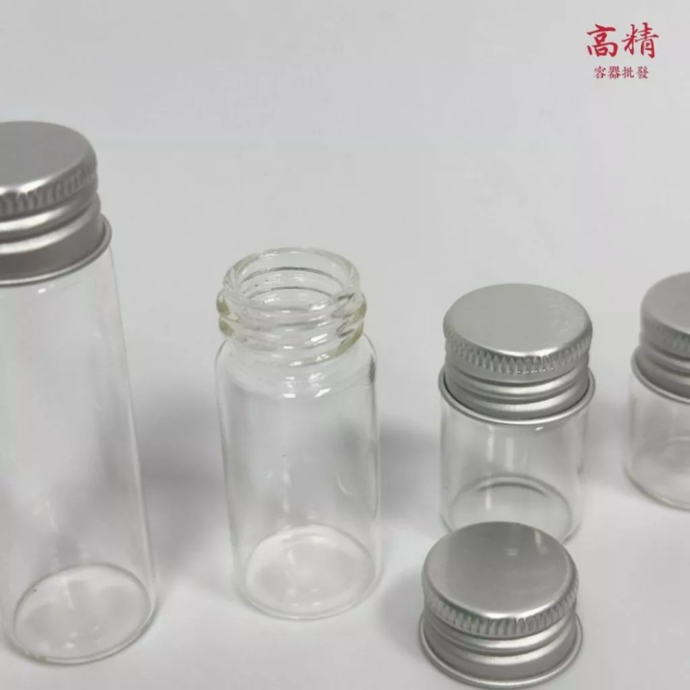 鋁蓋玻璃瓶 小玻璃瓶 試管瓶 精油瓶 星沙瓶 管制瓶 餐廚調味瓶 多功能玻璃瓶 玻璃管 玻璃瓶-細節圖4