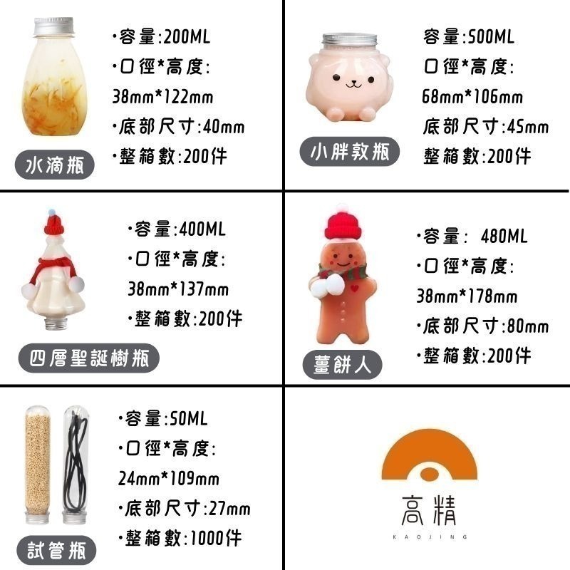 塑膠瓶 冷泡茶瓶 飲料瓶 喜茶瓶 麥吉瓶 奶茶瓶 寶特瓶 小喜茶 水滴瓶寬口瓶 礦泉水瓶 圓柱瓶 外帶瓶 網美瓶-細節圖3