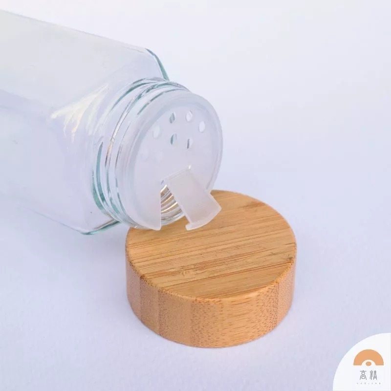 玻璃調味罐 香料罐 胡椒罐 廚房調味瓶 蝴蝶蓋調味瓶 調味瓶 木蓋調味瓶 調味瓶 調味盒 調味料罐 鋁蓋 木紋蓋 竹蓋-細節圖3