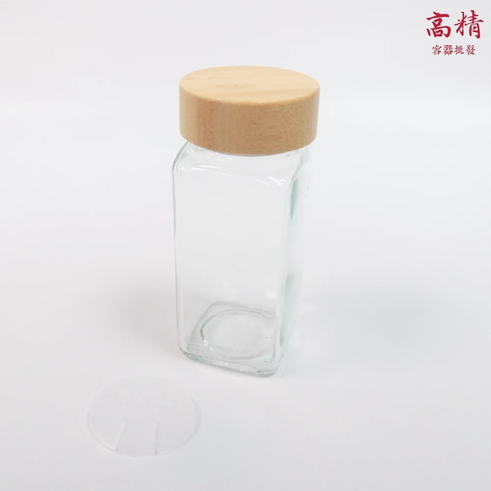 玻璃調味罐 香料罐 胡椒罐 廚房調味瓶 蝴蝶蓋調味瓶 調味瓶 木蓋調味瓶 調味瓶 調味盒 調味料罐 鋁蓋 木紋蓋 竹蓋-細節圖6
