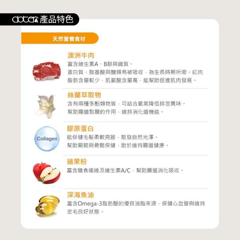 Doter 寵愛物語 狗飼料1.5kg/6kg 深色犬 淺色犬 活動犬 低敏犬 狗糧 飼料 乾糧 寵物飼料-細節圖6