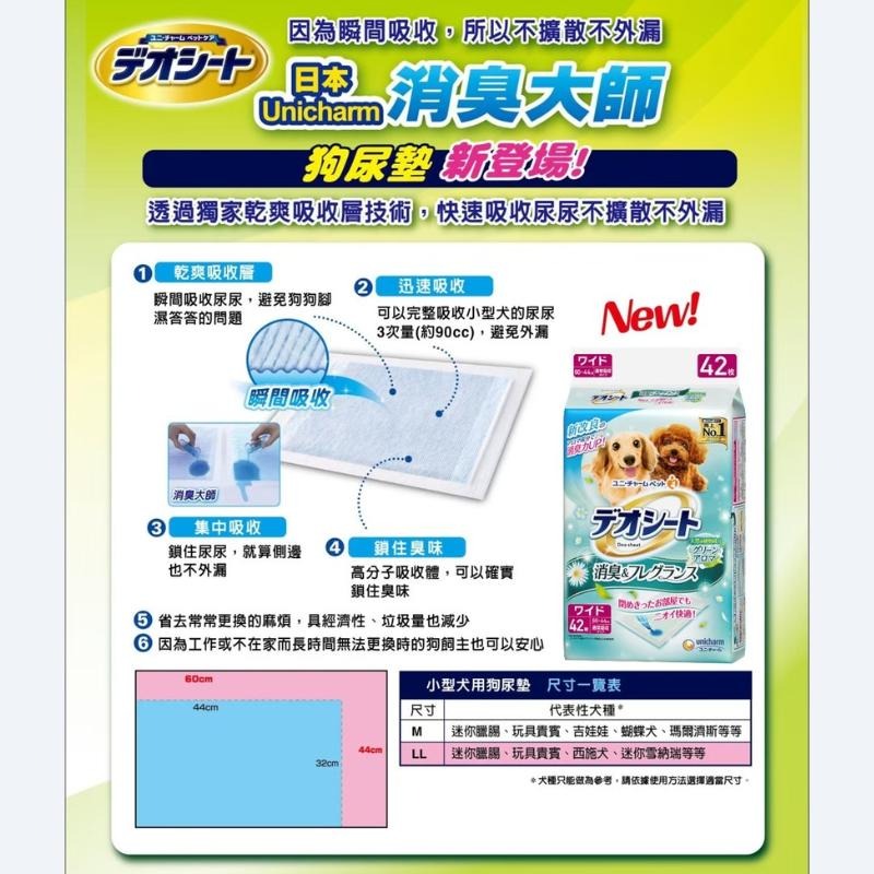 嬌聯 Unicharm 尿布墊 超吸收狗尿墊 狗尿布墊 尿墊 寵物尿布墊 森林香 寵物尿墊 狗尿墊 尿布墊-細節圖2