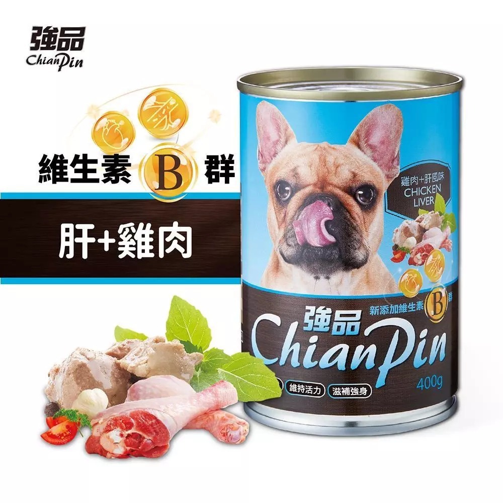 強品 Chian Pin 狗罐 400g 狗狗罐頭 強品狗罐頭 犬罐頭 經濟罐 大容量 大狗罐 寵物罐頭-規格圖4