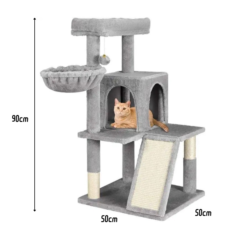 貓跳台 跳台 貓爬架 太空艙 貓抓柱 貓窩 貓咪跳台 貓抓板 貓咪別墅 旋轉貓窩 貓屋 劍麻抓窩 絨布貓跳台-細節圖4