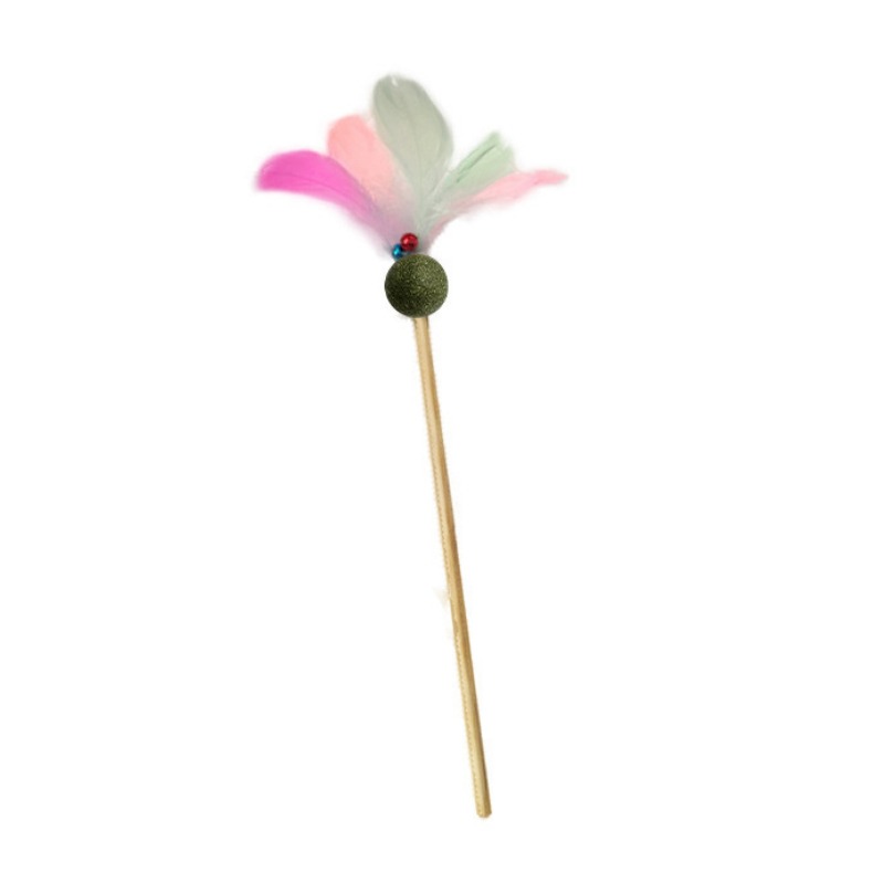 仙女薄荷球逗貓棒(木柄)