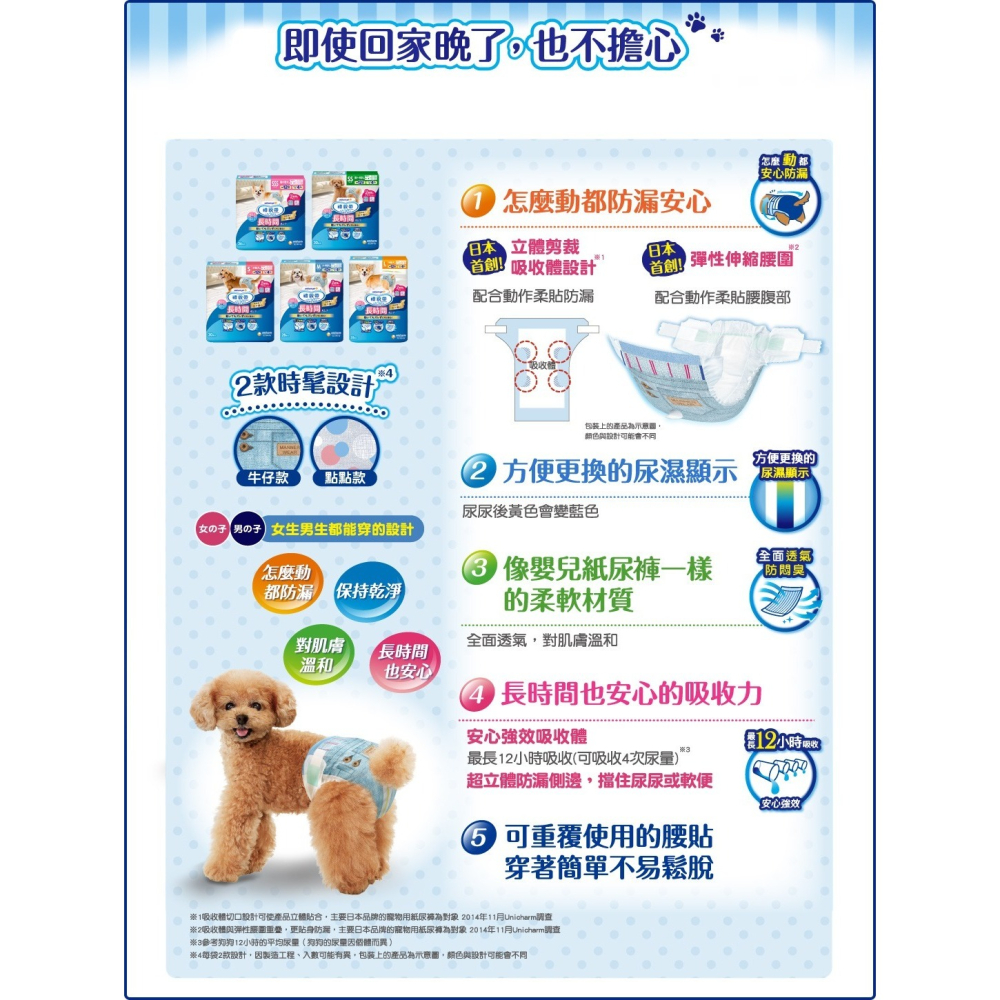 嬌聯 Unicharm 長時間禮貌帶 紙尿褲 生理褲 狗狗禮貌帶 男女通用 禮貌帶 寵物禮貌帶 寵物尿布 狗尿布-細節圖7