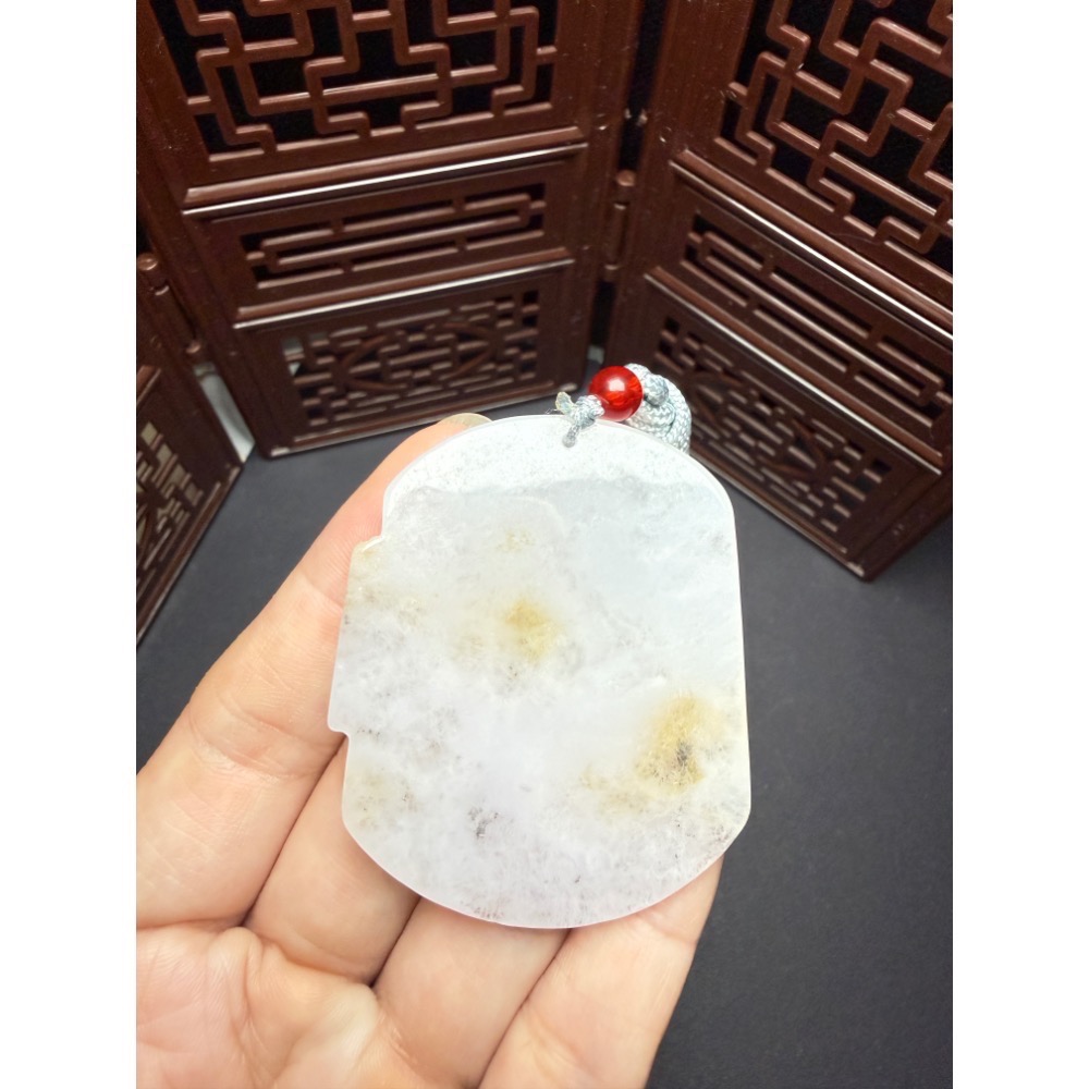 【玄沁｜初次相玉】佳偶天成｜天然翡翠龍鳳囍字對牌套組（一對販售）-細節圖6