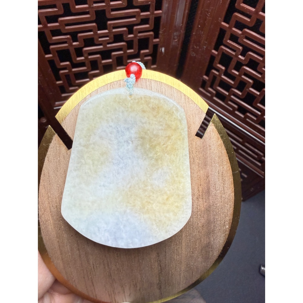 【玄沁｜初次相玉】天然A貨翡翠黃翡鯉魚尾吊墜-細節圖3