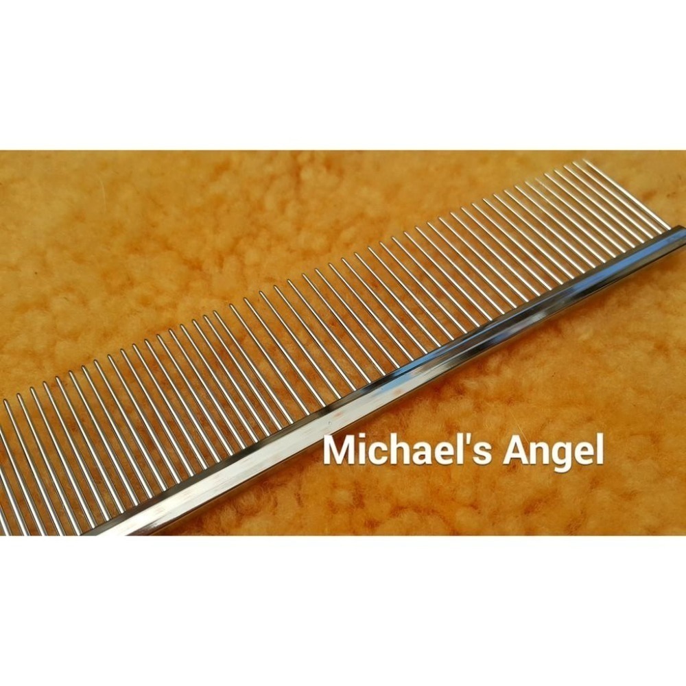 專業寵美用品 麥克天使 巧意工學排梳、去靜電奶油排梳、銅針排梳-細節圖3