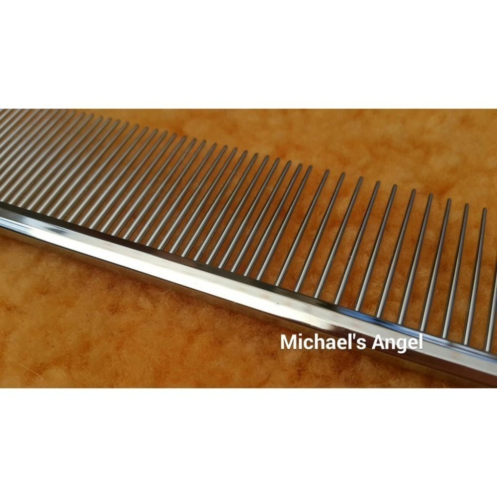 專業寵美用品 麥克天使 巧意工學排梳、去靜電奶油排梳、銅針排梳-細節圖4