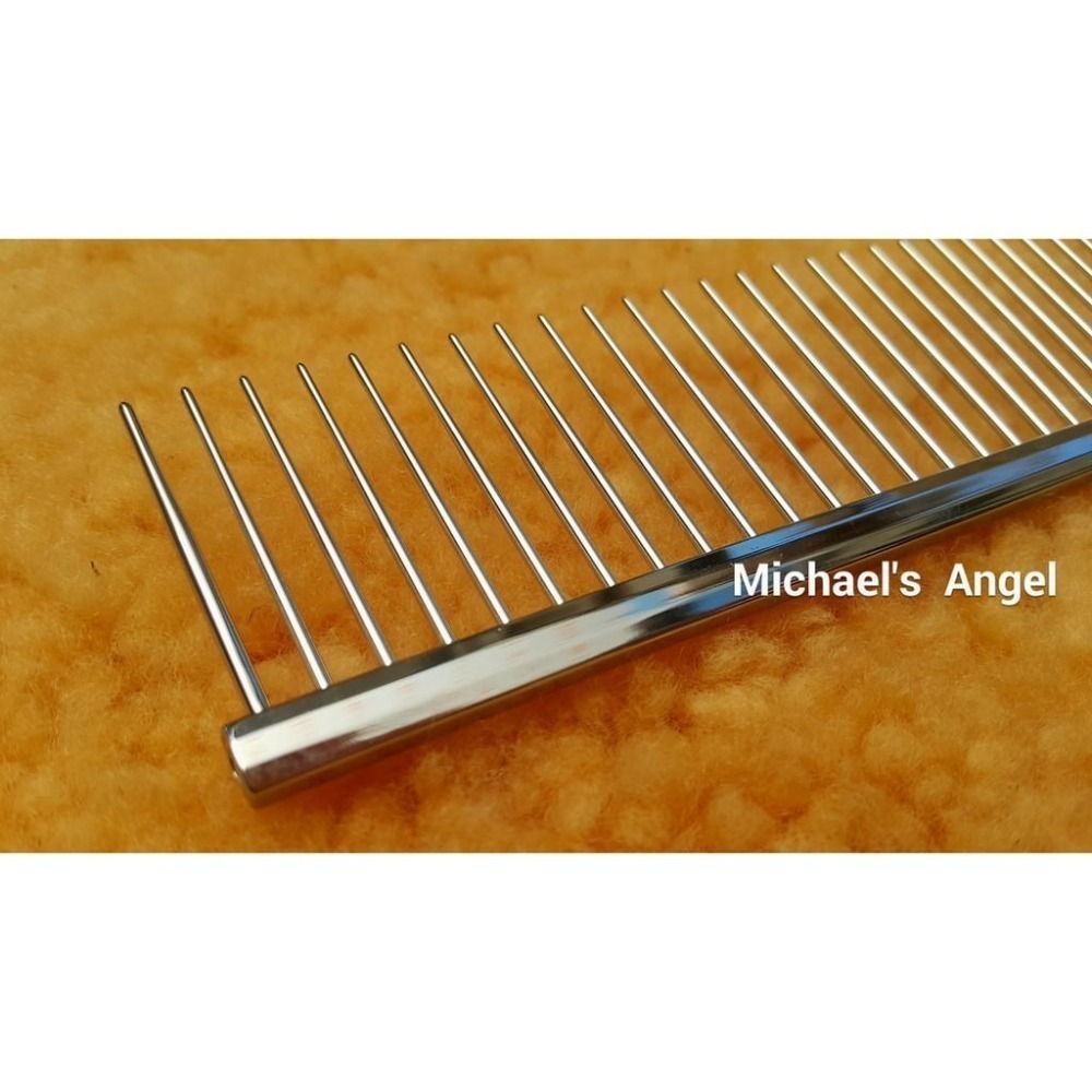 專業寵美用品 麥克天使 巧意工學排梳、去靜電奶油排梳、銅針排梳-細節圖5