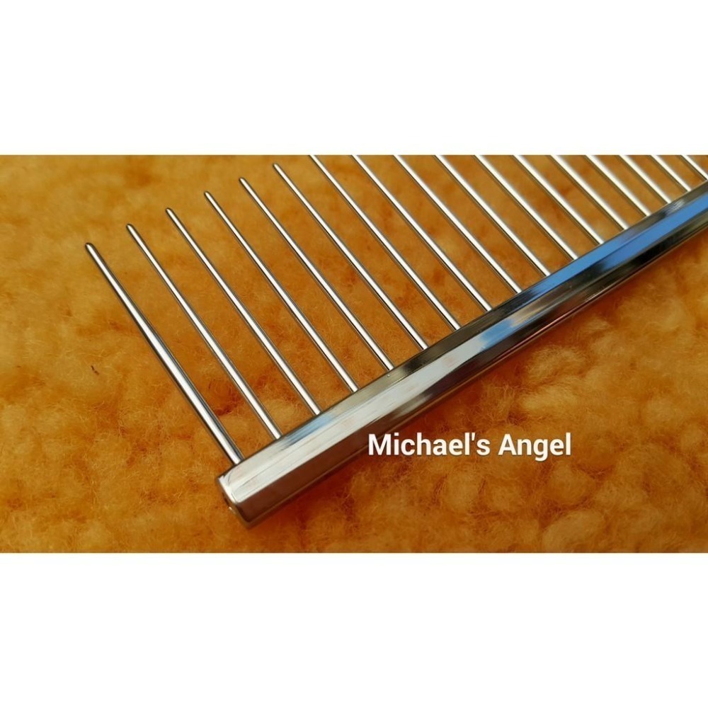 專業寵美用品 麥克天使 巧意工學排梳、去靜電奶油排梳、銅針排梳-細節圖6