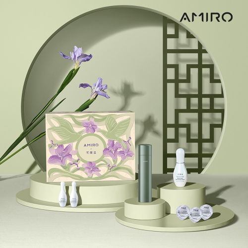 【AMIRO】限量版聯名款 六極鈦金拉提美容儀 R1 PRO MAX套裝禮盒-可麗金綠/時光機/微電流/修復細紋/美白