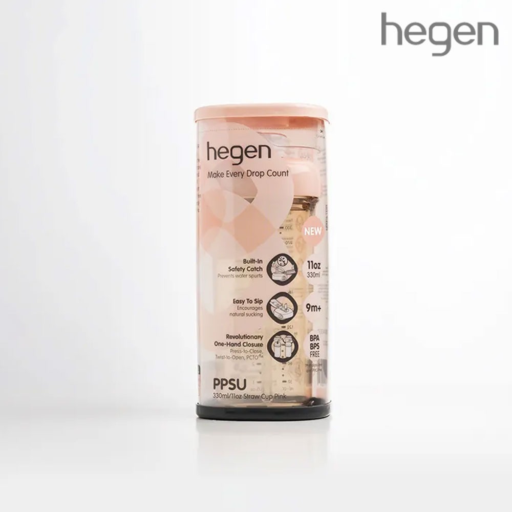 【Hegen】PCTO™ 輕飲時光PPSU方圓型寬口吸管杯 2.0 330ml 吸管杯/奶瓶/萬用瓶/寬口/奶嘴/萬用杯-細節圖2