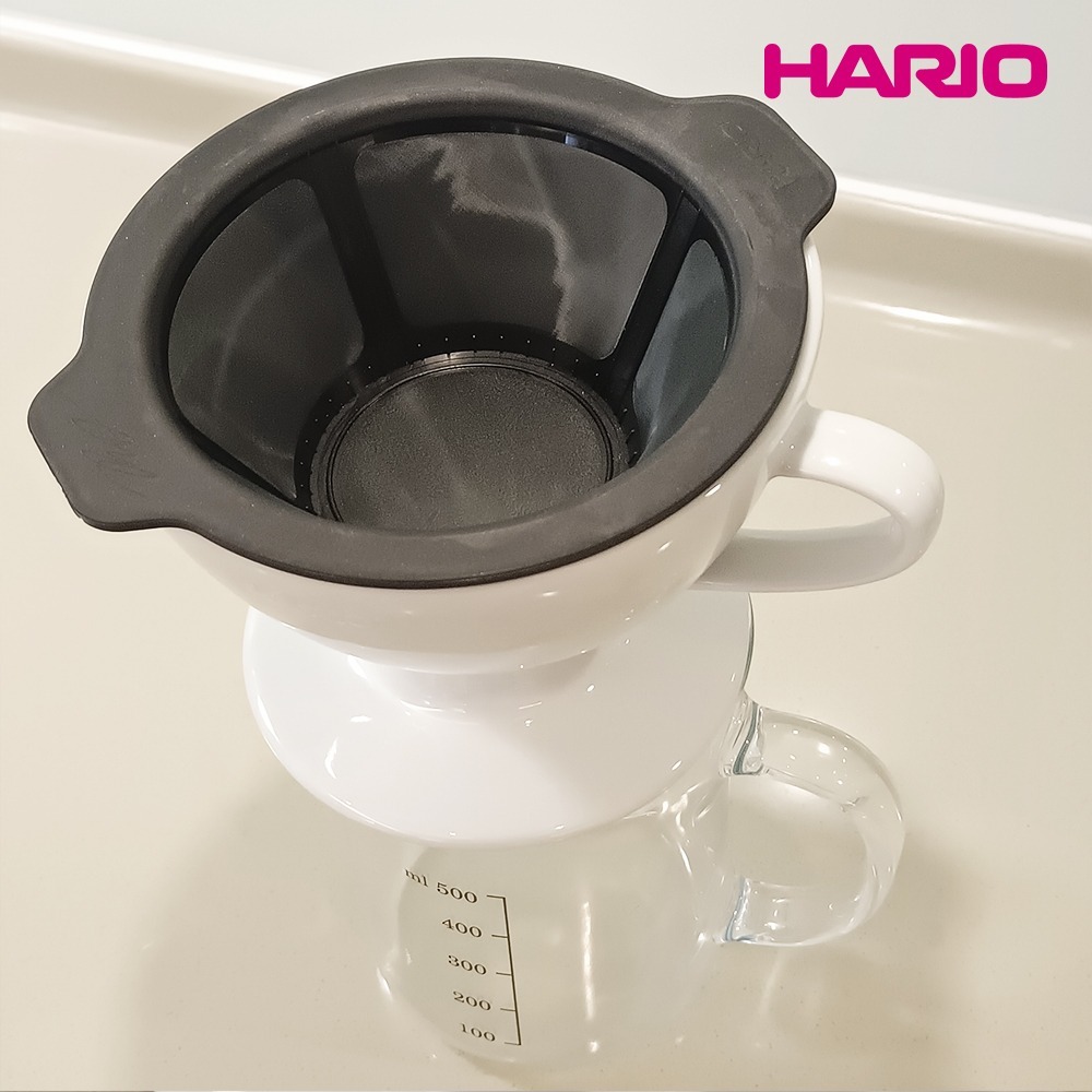 【HARIO】W60磁石濾杯豪華組(濾杯+V60雲朵02玻璃分享壺600ml+matrix V型濾紙02白色100入)-細節圖9