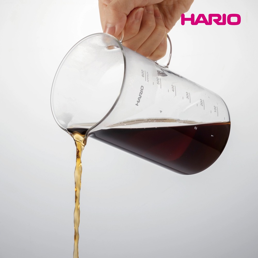 【HARIO V60】白色磁石濾杯01+經典燒杯咖啡壺300ml 套裝組 /V型濾杯/玻璃分享壺/日本製/耐熱玻璃/量-細節圖4