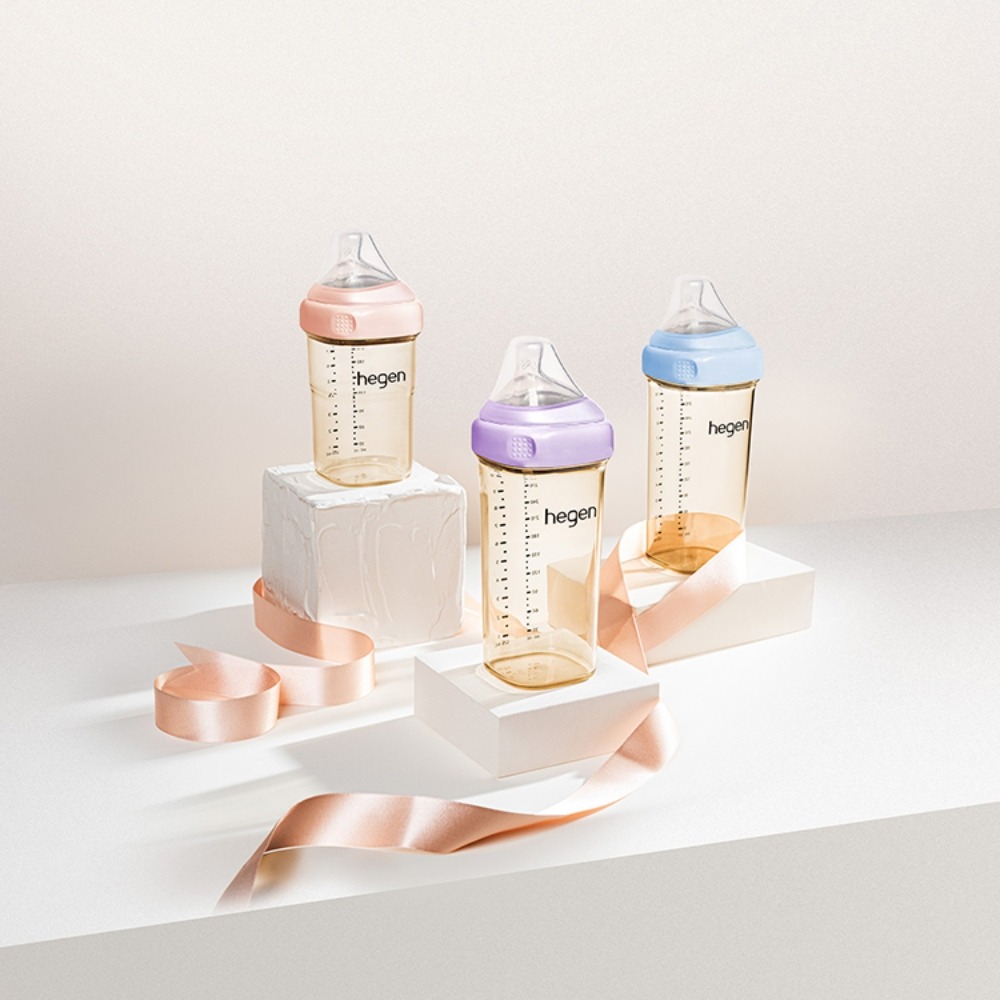 【hegen】  金色奇蹟PPSU多功能方圓型寬口奶瓶 150ml - 沁藍/母嬰用品/新生禮/月子中心/月嫂/蒸汽消毒-細節圖2
