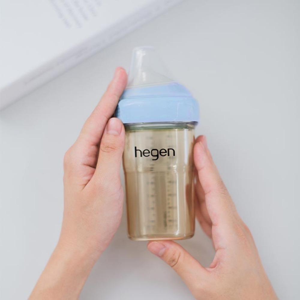 【hegen】  金色奇蹟PPSU多功能方圓型寬口奶瓶 150ml - 沁藍/母嬰用品/新生禮/月子中心/月嫂/蒸汽消毒-細節圖8