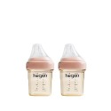 【hegen】  金色奇蹟PPSU多功能方圓型寬口奶瓶 150ml 雙瓶組 - 沁藍、嫣粉、漾紫-規格圖10