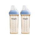 【hegen】金色奇蹟PPSU多功能方圓型寬口奶瓶 330ml 雙瓶組 - 沁藍、嫣粉、漾紫-規格圖10