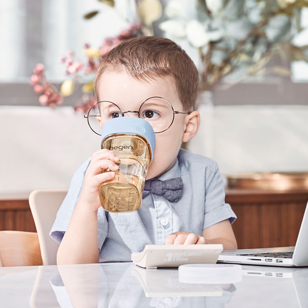 【hegen】 PCTO™ 轉轉星系360°學飲蓋-漾紫、嫣粉、象牙白、沁藍-細節圖6