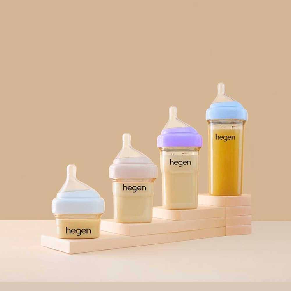 【hegen】 240ml 奶瓶熱銷組 - (寬口奶瓶 240ml (雙瓶組)+奶嘴快速 (兩入組))/母嬰用品/新生禮-細節圖4