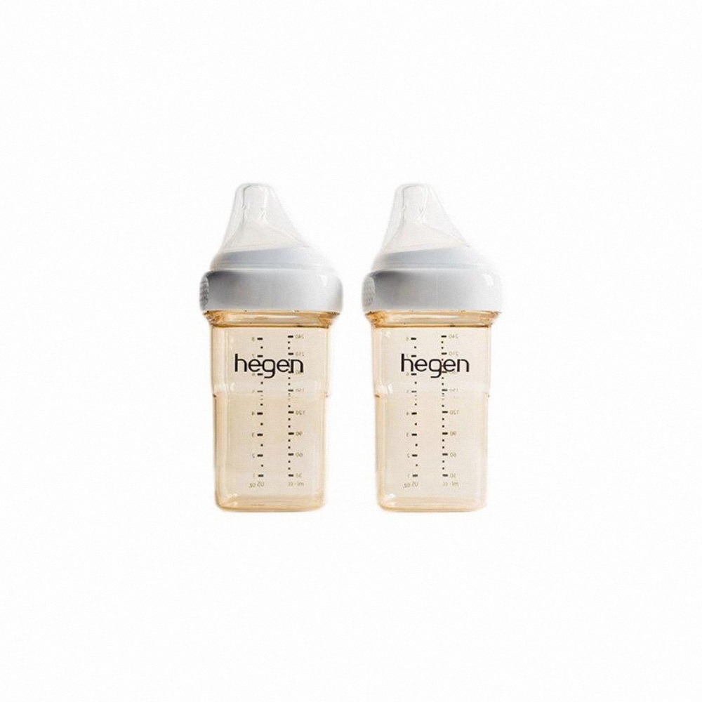 【hegen】金色奇蹟PPSU多功能方圓型寬口奶瓶 四瓶組 (寬口奶瓶 240ml (雙瓶組)*2)/母嬰用品/新生禮-細節圖6