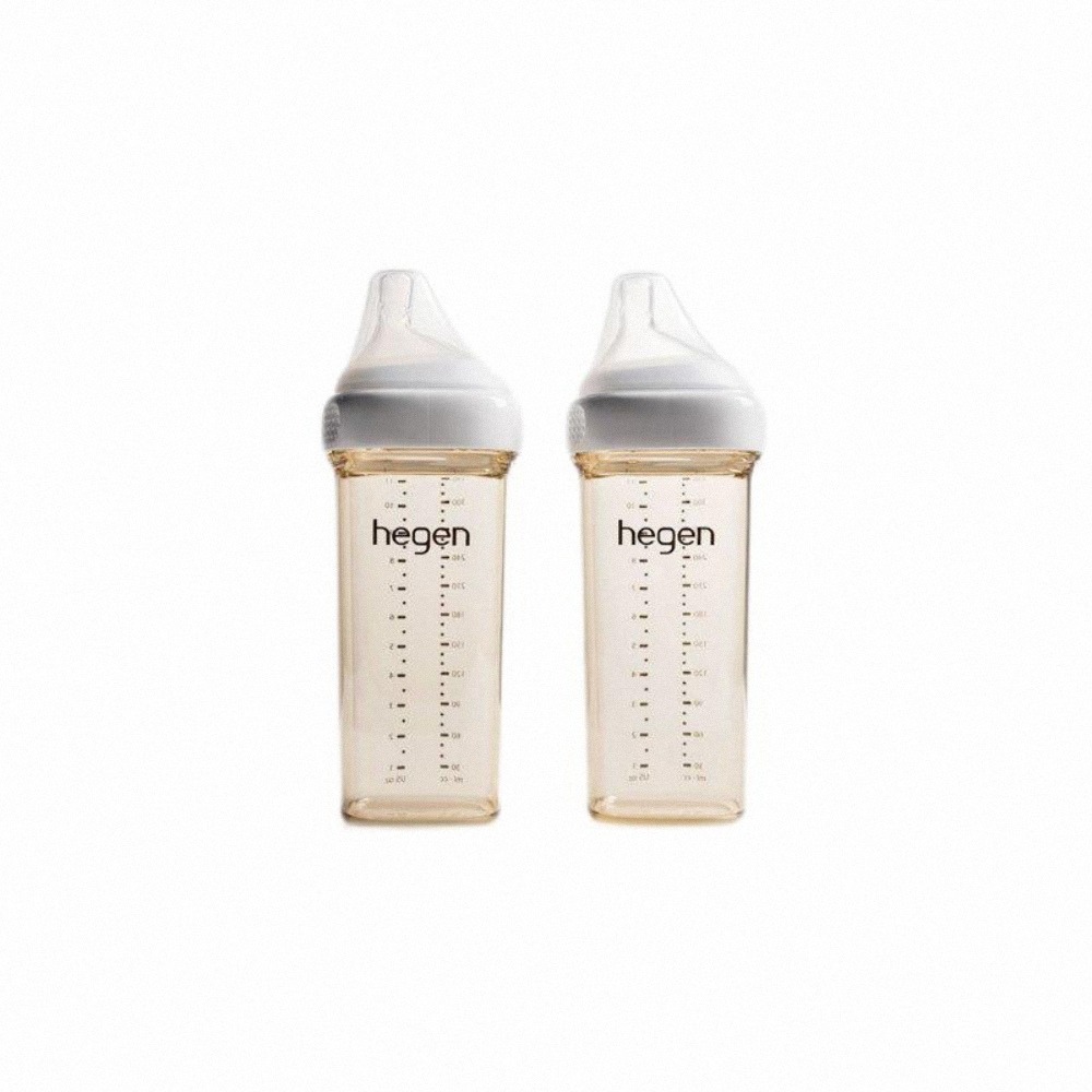 【hegen】  兩支必備組-330ml - (寬口奶瓶 330ml (雙瓶組)+水杯蓋)/母嬰用品/新生禮/月子中心-細節圖6