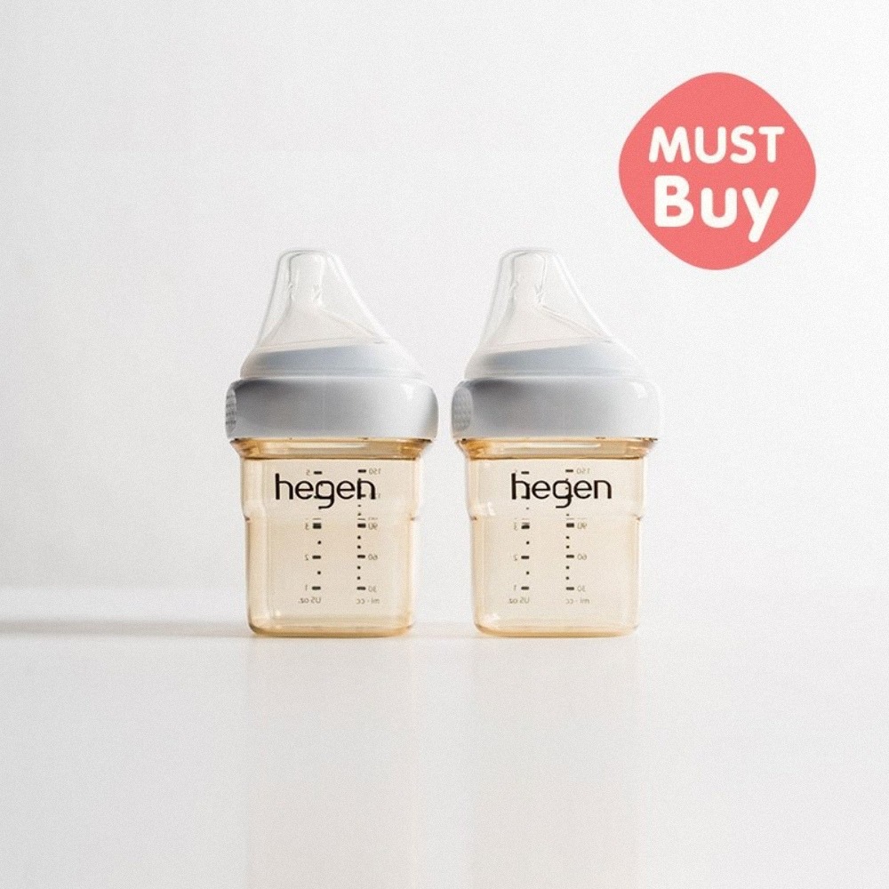 【hegen】寬口奶瓶 多功能組(寬口奶瓶150ml (雙瓶組)+食物分格儲存組+水杯蓋)/母嬰用品/新生禮/月子中心-細節圖2