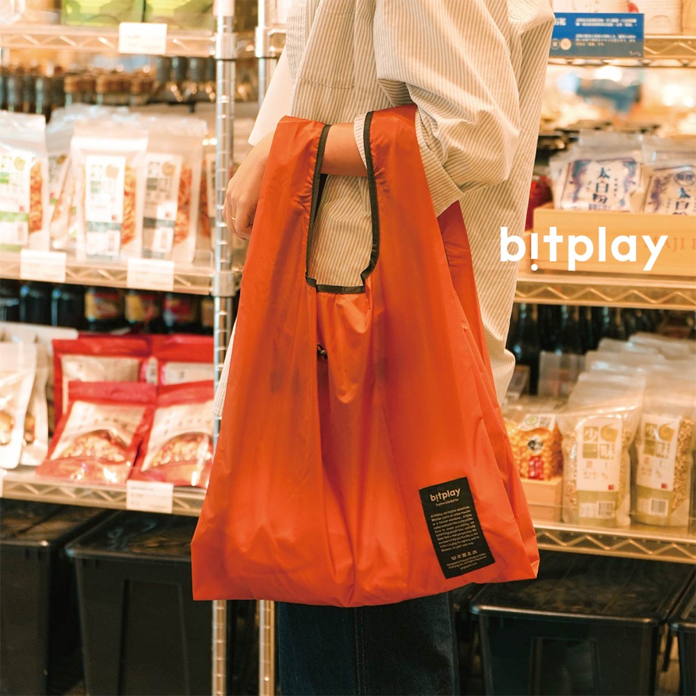 【bitplay】Foldable 2-Way Bag 超輕量翻轉口袋包-暗夜黑/隨身/購物袋/媽媽包/環保/手機包-細節圖3