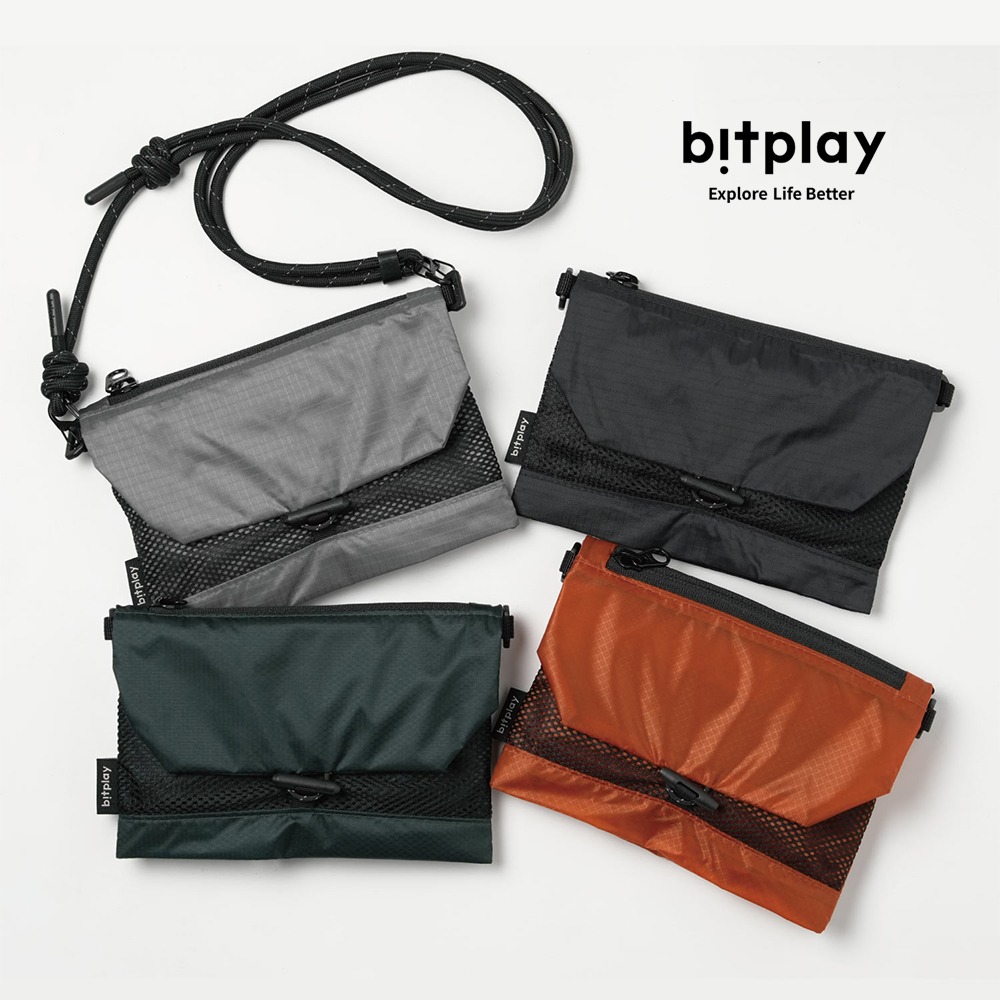 【bitplay】Foldable 2-Way Bag 超輕量翻轉口袋包-暗夜黑/隨身/購物袋/媽媽包/環保/手機包-細節圖4