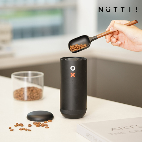 【Nuttii】Grinding OX 便攜式電動磨豆機-黑色 /手沖咖啡/440不鏽鋼/六角磨芯/便攜