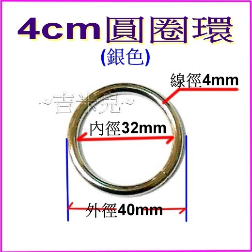 ~吉米兒~五金配材-外徑1.8~4.8cm圓圈環(適合提把或裝飾用)-細節圖4